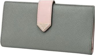 Prada Pre-owned Vintage Lange portemonnee (bi-fold) - Dames - Vintage Accessoires - Grijs - ONE Size - Leer - Vintage