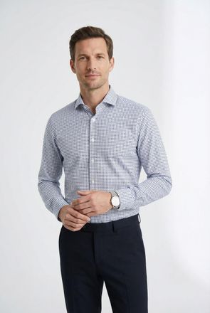 Olymp Langarmhemd OLYMP Level 5, Herren, Gr. 38, Verl&auml;ngerter Arm, weiss (wei&szlig;), Web, Obermaterial: 97% Baumwolle, 3% Elastolefin, Hemden Langarmhemd, Royal