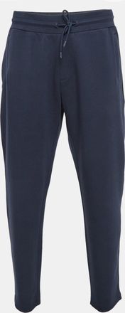 Emporio Armani Navy Blue Knit Trackpants