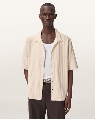 AllSaints Trace Oversized Textured Shirt