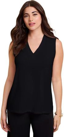 Roaman's Ultrasmooth Fabric V Neck Tank in Black at Nordstrom, Size 28