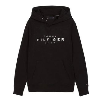 Tommy Hilfiger Hoodies, male, Black, Size: 2XL Felpa