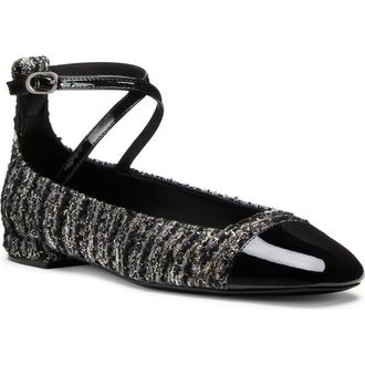 Stuart Weitzman Eden Strap Flat in Black at Nordstrom Rack, Size 9.5