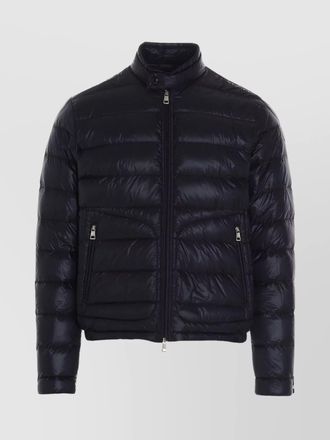 Moncler padded jacket with high collar and quilted design