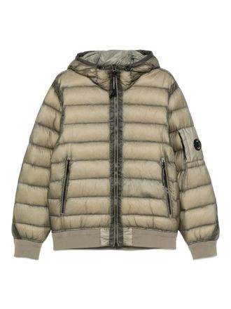 C.P. Company hooded quilted jacket - Green