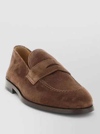 Brunello Cucinelli leather penny loafers