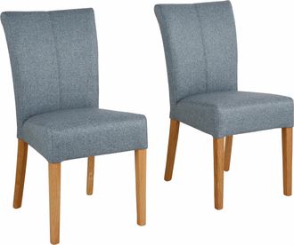 HOME AFFAIRE Esszimmerstuhl »Queen Polsterstuhl BESTSELLER« (Set) 4 Stk.verschiedene Bezüge, Gestell Massivholz
