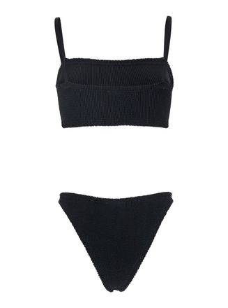 Hunza G Womens Bikini Gigi Black Ribbed Polyamide Swimwear Sea Clothing