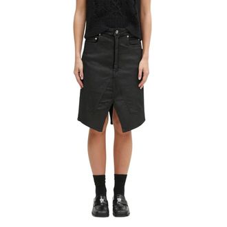 Rick Owens Slivered Rok - Dames - Rokken - Zwart - Maat: W27 Katoen
