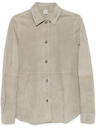 Toteme Suède blouse - Beige