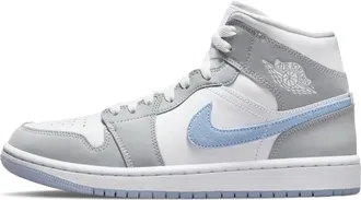 Nike Jordan Womens Air Jordan 1 Mid Shoes in White | BQ6472-105