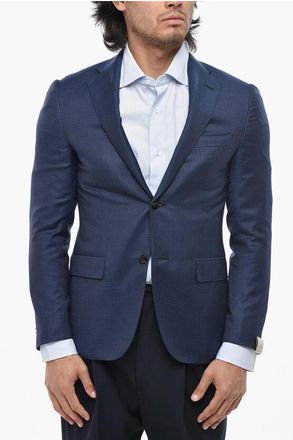 Corneliani Virgin Wool Blazer GATE with Flap Pockets size 46