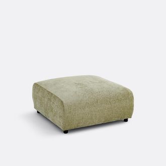 La Redoute Interieurs Gevlamde chenille poef, GALENE