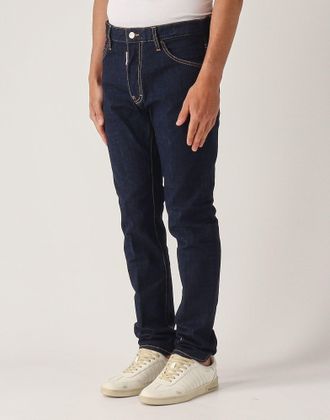 Dsquared2 Mens Cool Guy Logo Patch Jeans Blue Clothing >
