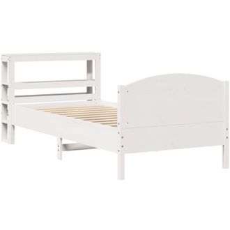 vidaXL Vidaxl - Estructura De Cama Sin Colch&oacute;n Madera De Pino Blanca 90x200 Cm