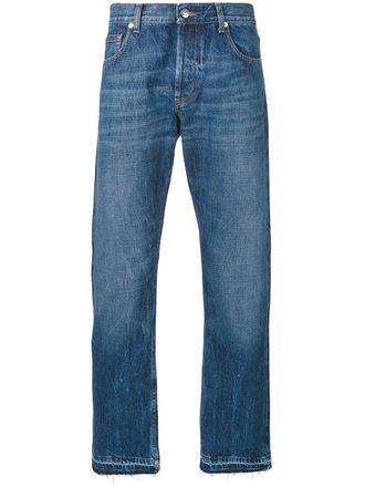 Alexander McQueen straight fit jeans - men - Cotton - 48 - Blue