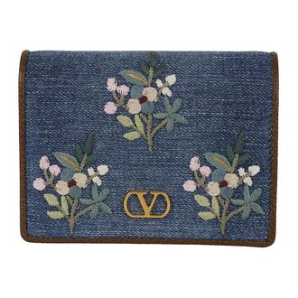 Valentino Garavani Wallets & Cardholders, female, Multicolor, Size: ONE SIZE Flap French Wallet VLogo Signature