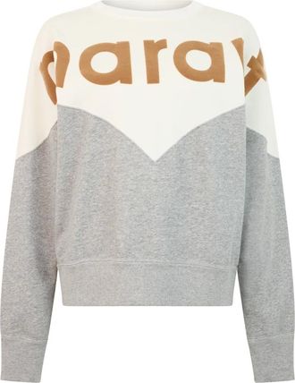 Isabel Marant Hoodies & sweatvesten, Dames, Grijs, M, Katoen, Houston Sweatshirt