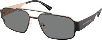 Michael Kors Cape Town Zonnebril - Heren - Zonnebrillen - Zwart - 58 MM - Accessoires