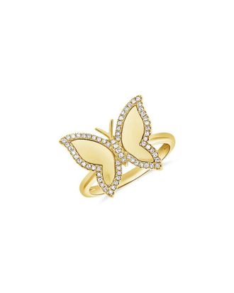Sabrina Designs 14K 0.21 Ct. Tw. Diamond Butterfly Ring