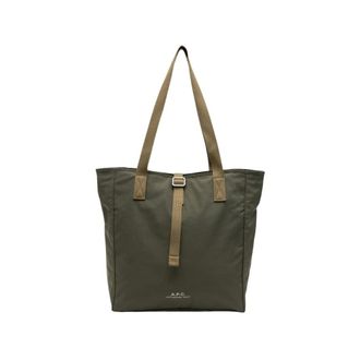 A.P.C. A.p.c., Heren, Tassen, Groen, Maat: ONE Size Nylon