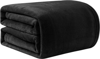 OEM Mantas Y Plaids Negros De 200x230cm, Manta De Franela, Manta C&aacute;lida Para Sof&aacute;, Plaid De Cama, Reversible
