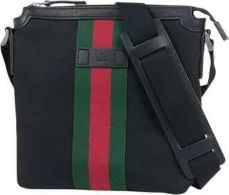 Gucci Pre-owned Vintage Schoudertas - unisex - Vintage Schoudertas - Zwart - ONE Size - Leer - Vintage