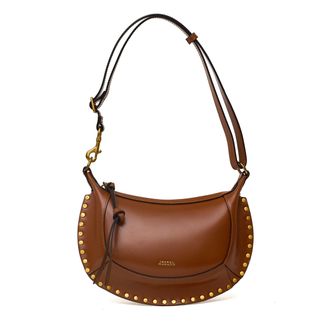 Isabel Marant Oskan Moon Textured Leather Shoulder Bag