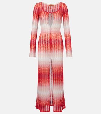 Missoni Zig Zag lamé beach cover-up