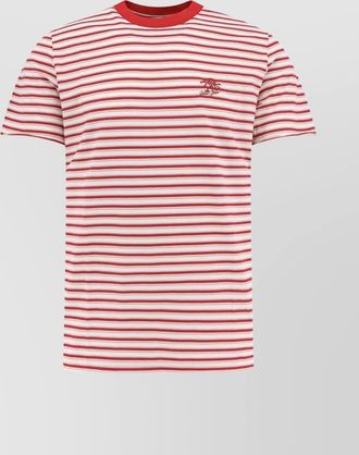 Golden Goose striped cotton ribbed crew-neck short-sleeve t-shirt