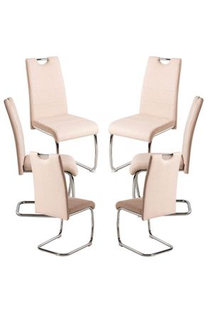 Regalos Miguel Regalos Miguel - Packs Sillas Comedor - Pack 6 Sillas Hallen Tela - Beige