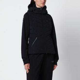 Moose Knuckles Gilet imbottito Elora nero in nylon