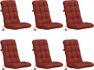 vidaXL Cojines Para Sillas De Respaldo Alto En 6 Piezas Vianen 6 Pcs Vidaxl