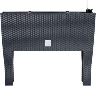 Prosperplast Jardinera Alta Rectangular 30 Litros Con Autorriego Color Antracita 60 X 25 X 46 Cm Con Patas