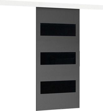 Mirjan24 Mobilier1 - Puerta Corredera Dover 135, Antracita + Negro