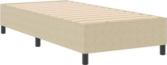 vidaXL Cama Tipo Box Spring Verde Gris&aacute;ceo 80 X 200 Cm Telas De Pana Vidaxl