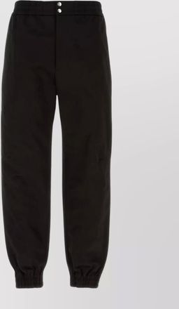 Alexander McQueen denim mid-rise tapered cargo trousers