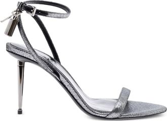Tom Ford Metallic sandalen met hak - Zilver
