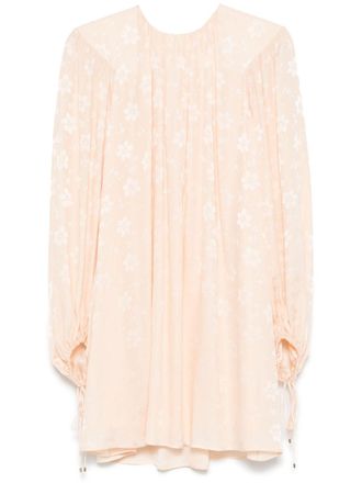Chlo&eacute; Jurk met jacquard - Beige