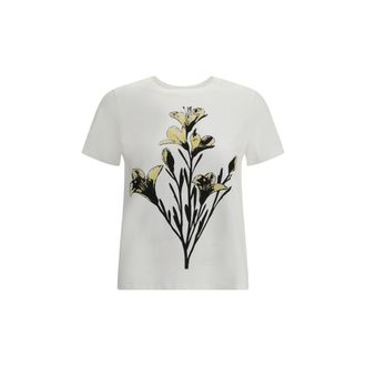 Max Mara Witte Katoenen T-shirt