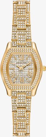Michael Kors Petite Chelsea Pav&eacute; Gold-Tone Watch