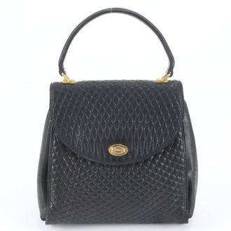 Bally Leather Handbag Tote Bag (Pre-Owned)