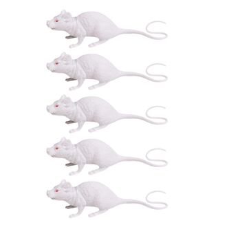 OEM Figuritas De Ratones Falsas Y Realistas, Ratones Peque&ntilde;os En Blanco