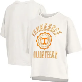 Pressbox Womens Pressbox White Tennessee Volunteers Motley Crew Bishop Waist Length Oversized Slub T-Shirt at Nordstrom, Size X-Large