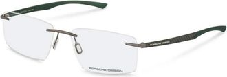 Porsche Design Rechthoekige Brillen - Heren - Zonnebrillen - Grijs - 57 MM - Accessoires