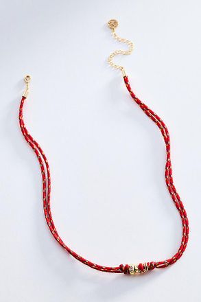 Anthropologie Maeve Corded Donut Necklace