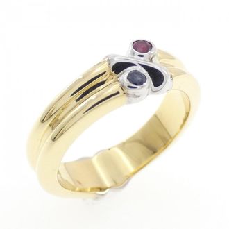 Tiffany & Co. Yellow Gold (18K) White Gold (18K) Band Ring (Pre-Owned)