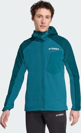 adidas Mens adidas Terrex Xperior Softshell Fleece Hooded Jacket