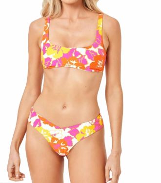 L*Space High Tide Bikini Top In Bliss And Blossom