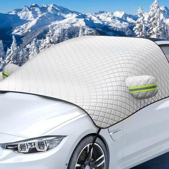OEM Funda Para Parabrisas De Coche - Universal - 230 X 145 Cm - Protecci&oacute;n Uv - Protecci&oacute;n Contra La Nieve